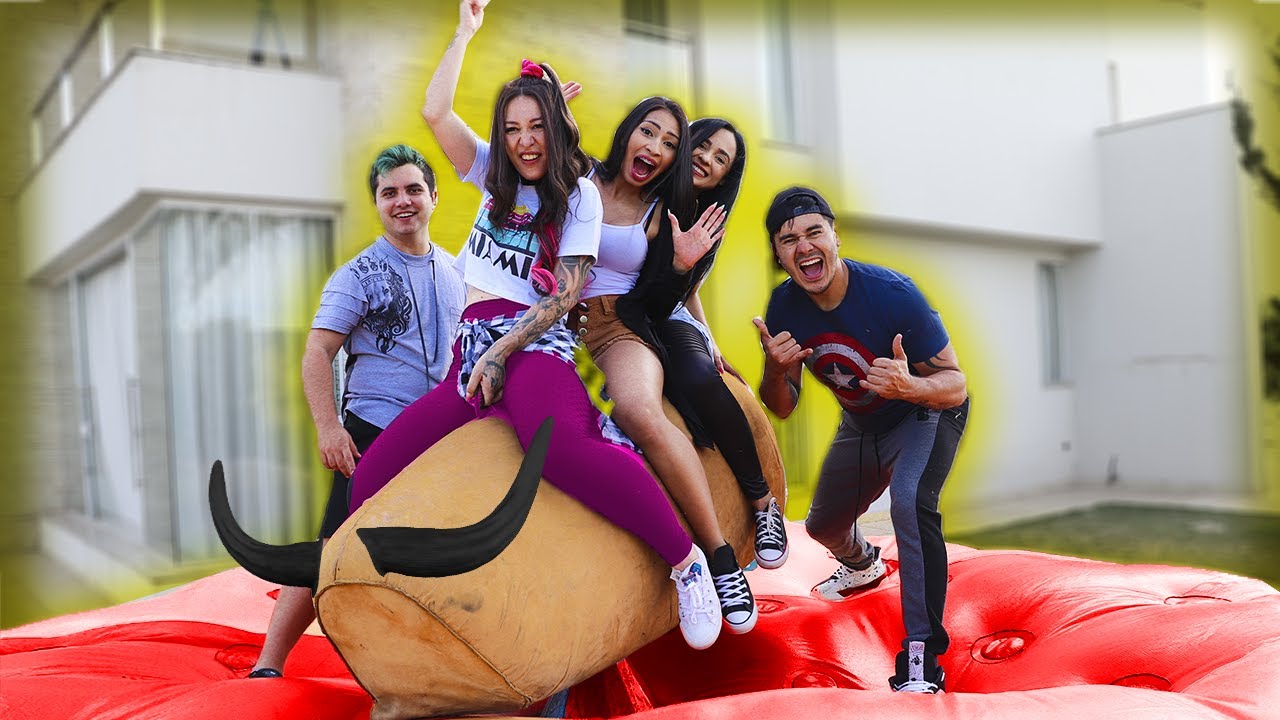 COMPETIÇÃO DO TOURO MECÂNICO, QUEM FICOU MAIS TEMPO?! DESAFIO TEENS FUN (MALOUCOS)