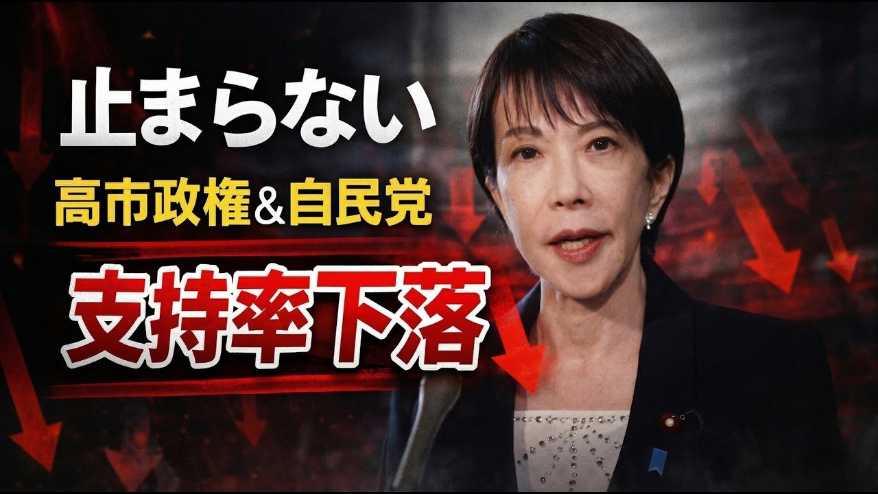 止まらない！支持率下落がはっきりした高市首相。元朝日新聞・記者佐藤章さんと一月万冊