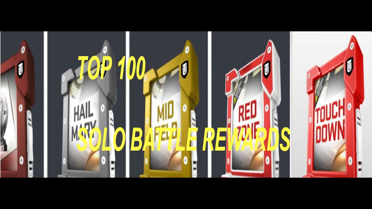 Top 100 SOLO BATTLE REWARDS, ALL THE PACKS, INTERESTING PULLS/ Madden19 ULTIMATE TEAM