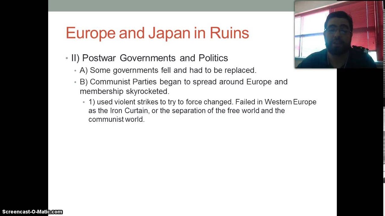Europe and japan in Ruin WWII