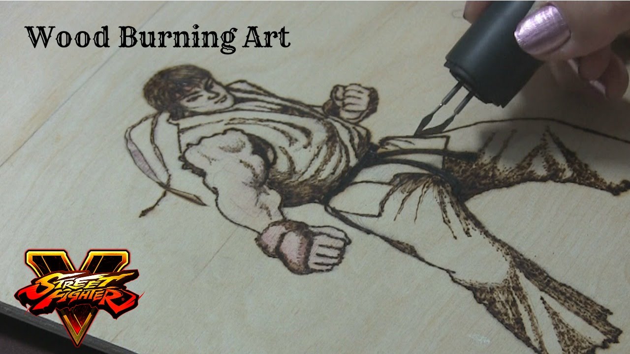 Wood Burning Street Fighter design