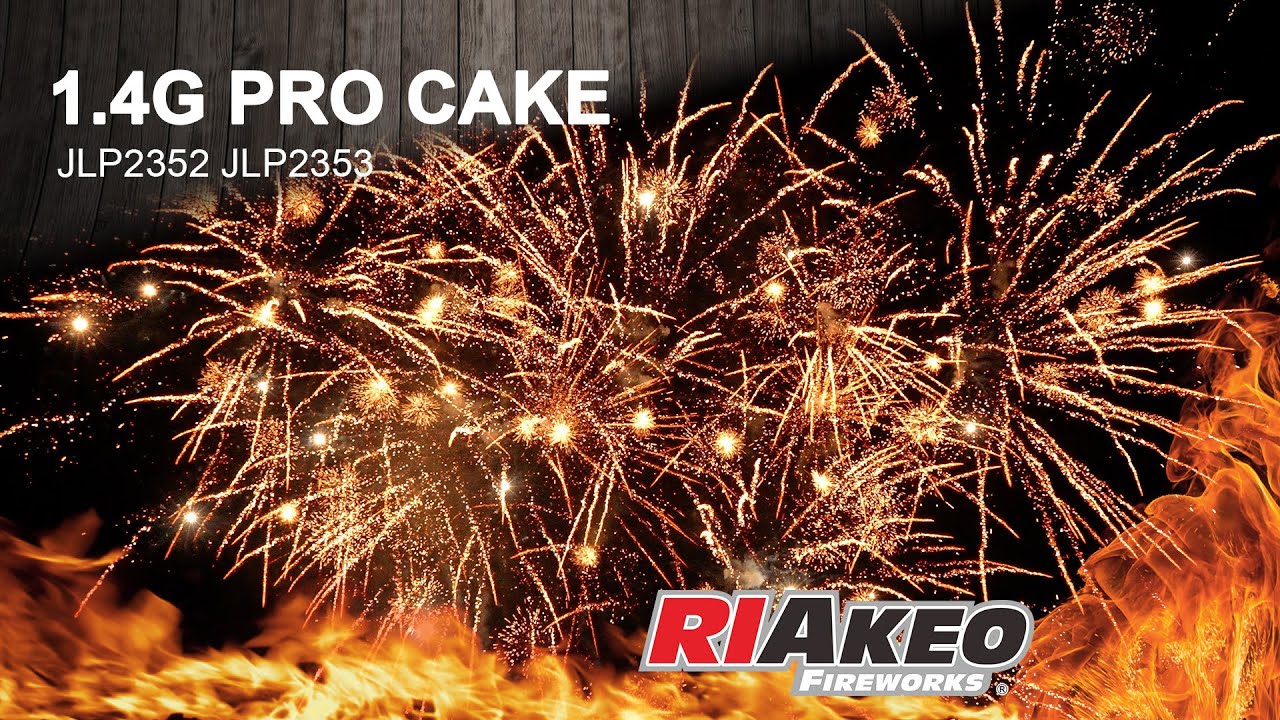 USA 1.4G PRO CAKE ASSORTMENT 130 SHOTS JLP2352 JLP2353  | RIAKEO FIREWORKS
