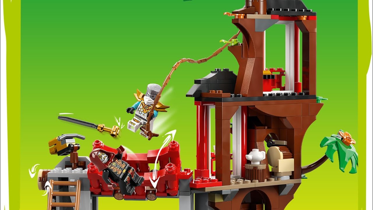 Review set LEGO Ninjago batalla de vehículo en la casa del árbol 