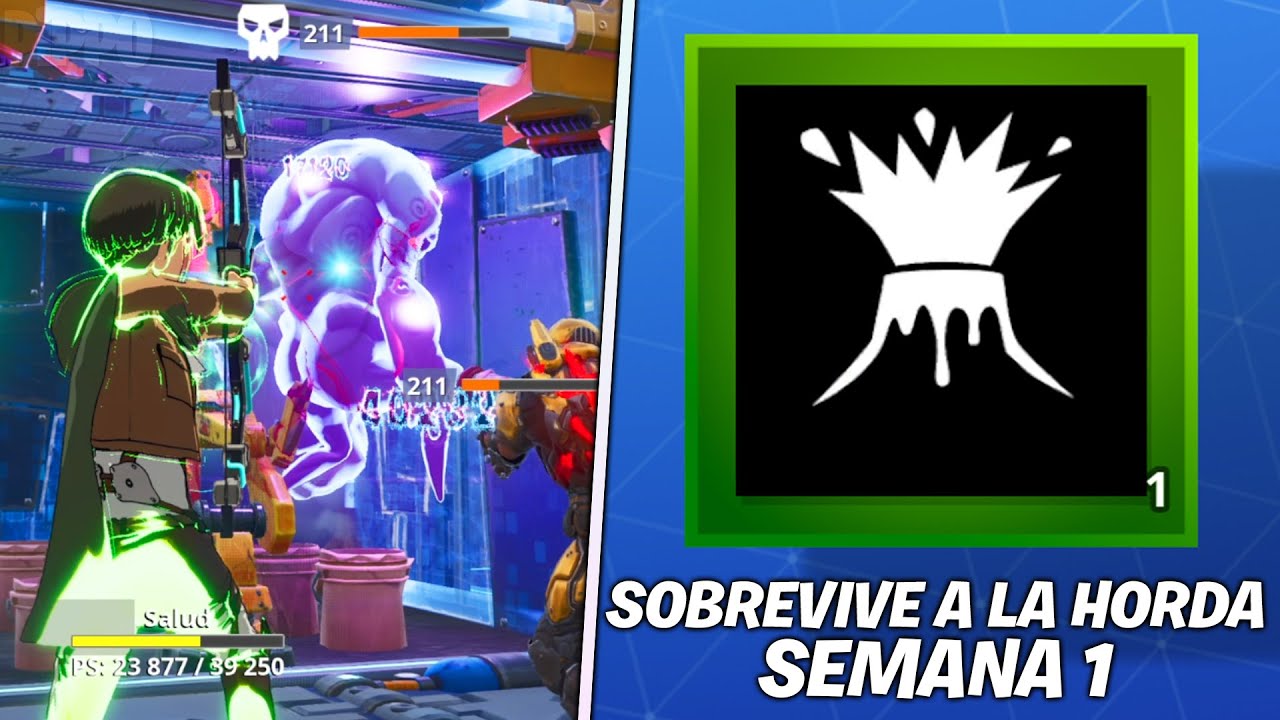 SOBREVIVE A LA HORDA 140 SEMANA 1 - TIPS + PARTIDA COMPLETA - FORTNITE SALVAR EL MUNDO