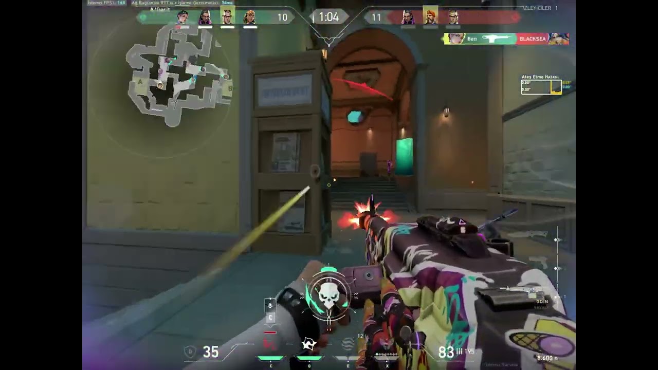 3 Saniyede 3v1 Valorant #clips #valorant