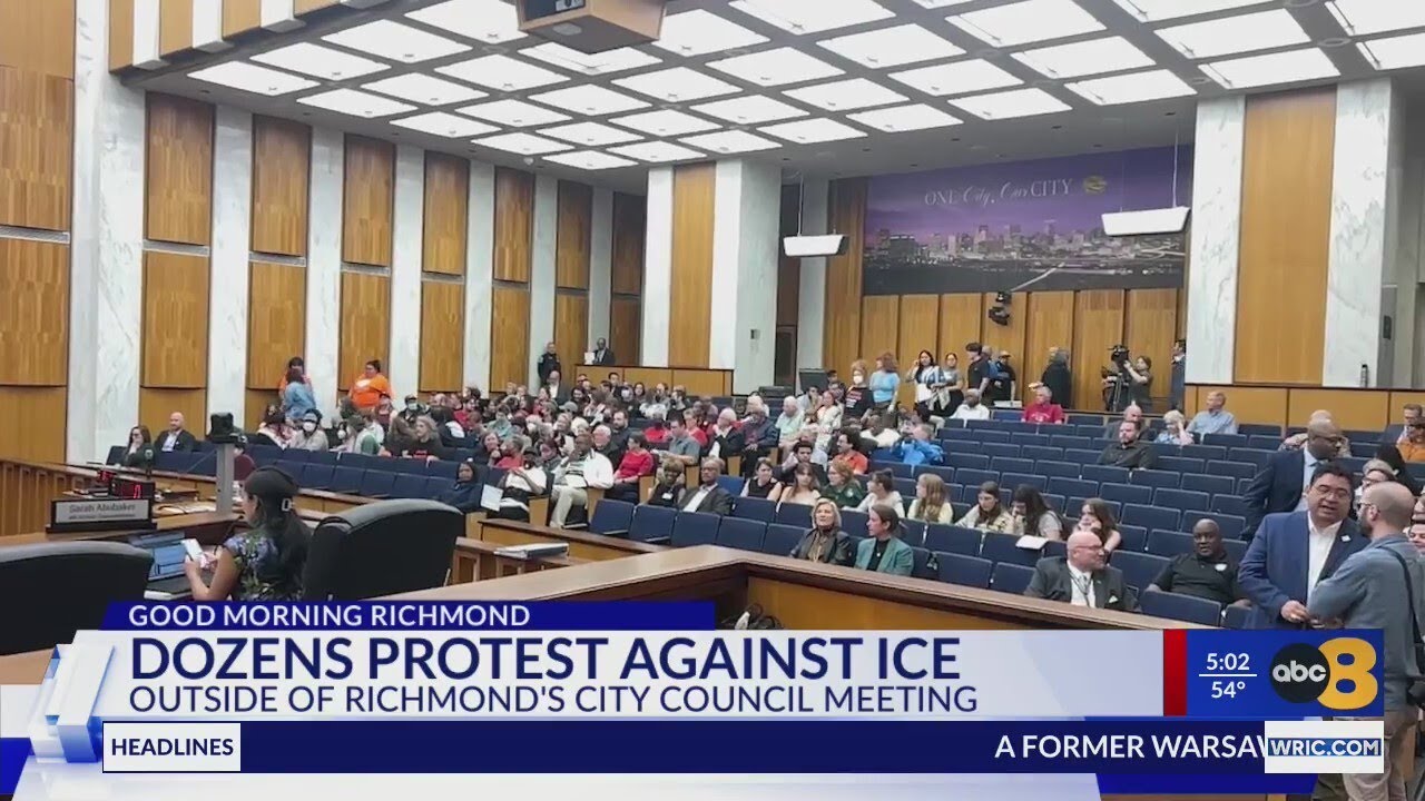 Richmonders protest immigration enforcement at City Hall during City Council meeting