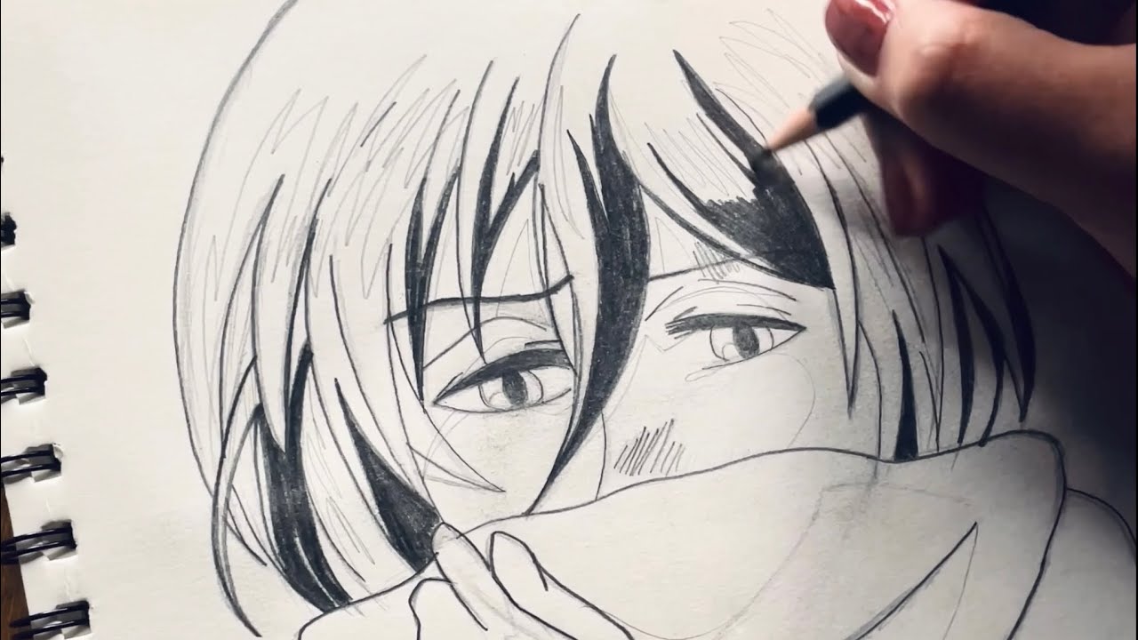 Sketch With Me | Anime Sketching | Sketching Tutorial | Follow Along Sketching