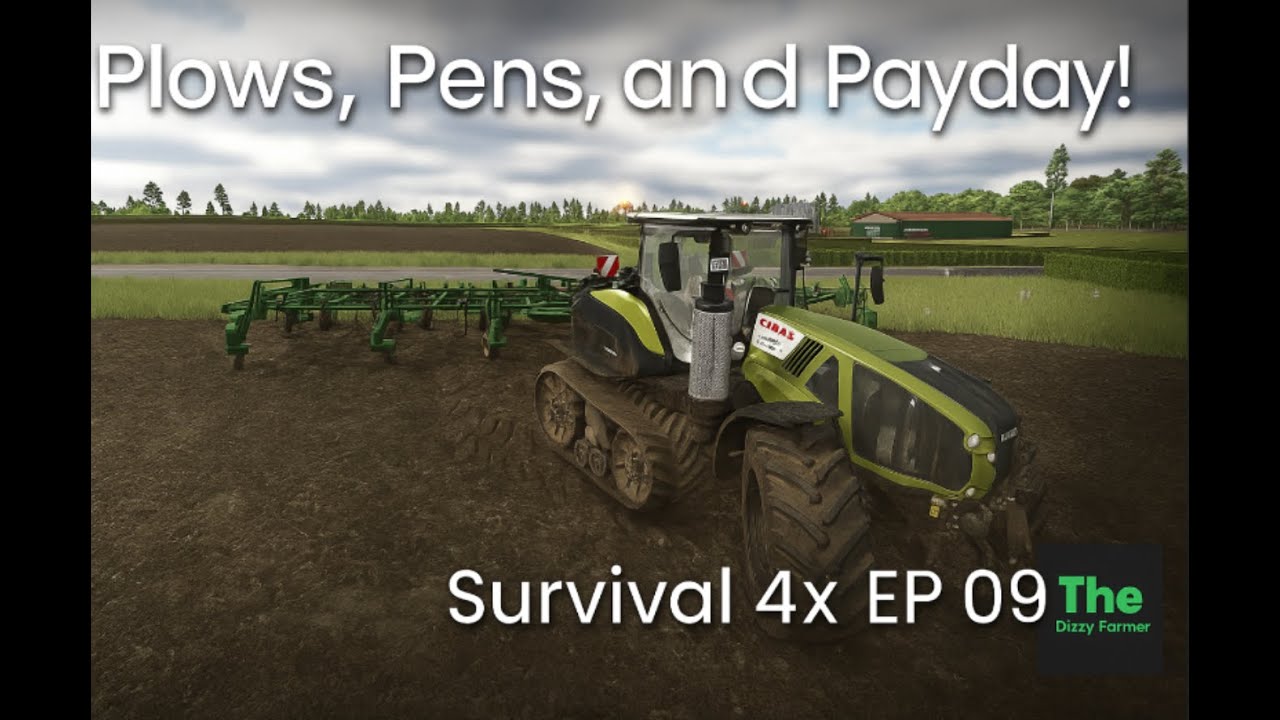 Plows, Pens, and Payday! (Non-Stop Farm Upgrade Day) Survival 4x FS25 Ep  009