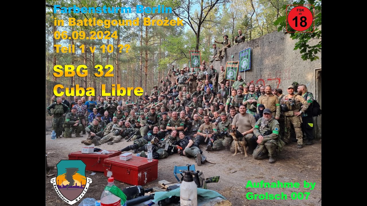 Farbensturm Paintball SBG 32 Cuba Libre MagFed Tag 1 Spiel 1 am 06.09.2024 / Uncut