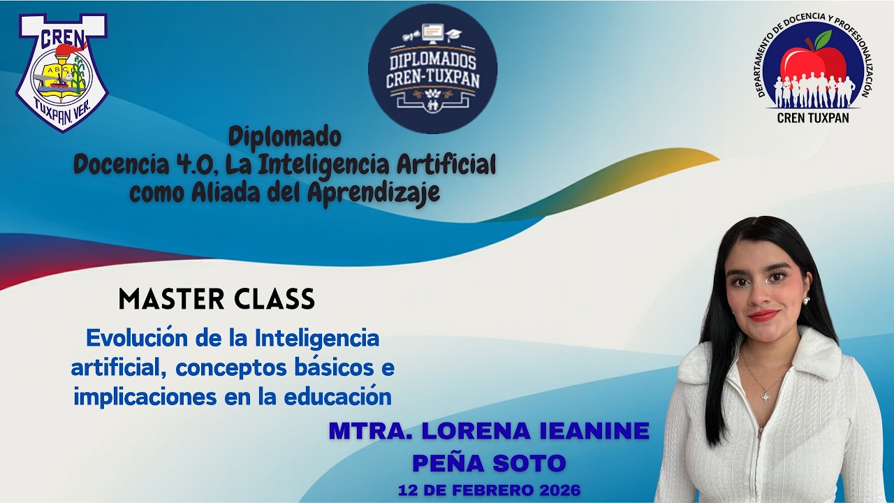 MASTER CLASS  Evolución de la Inteligencia artificial, conceptos básicos e implicaciones en la educa