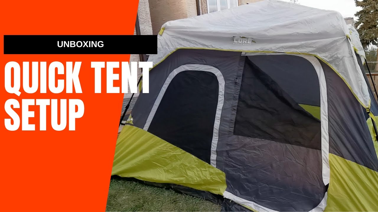 Setting up CORE Instant Cabin Tent - 6 Person Capacity