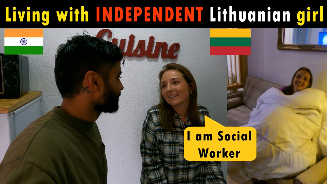 INDIAN Boy Living with INDEPENDENT Lithuanian SOCIAL WORKER