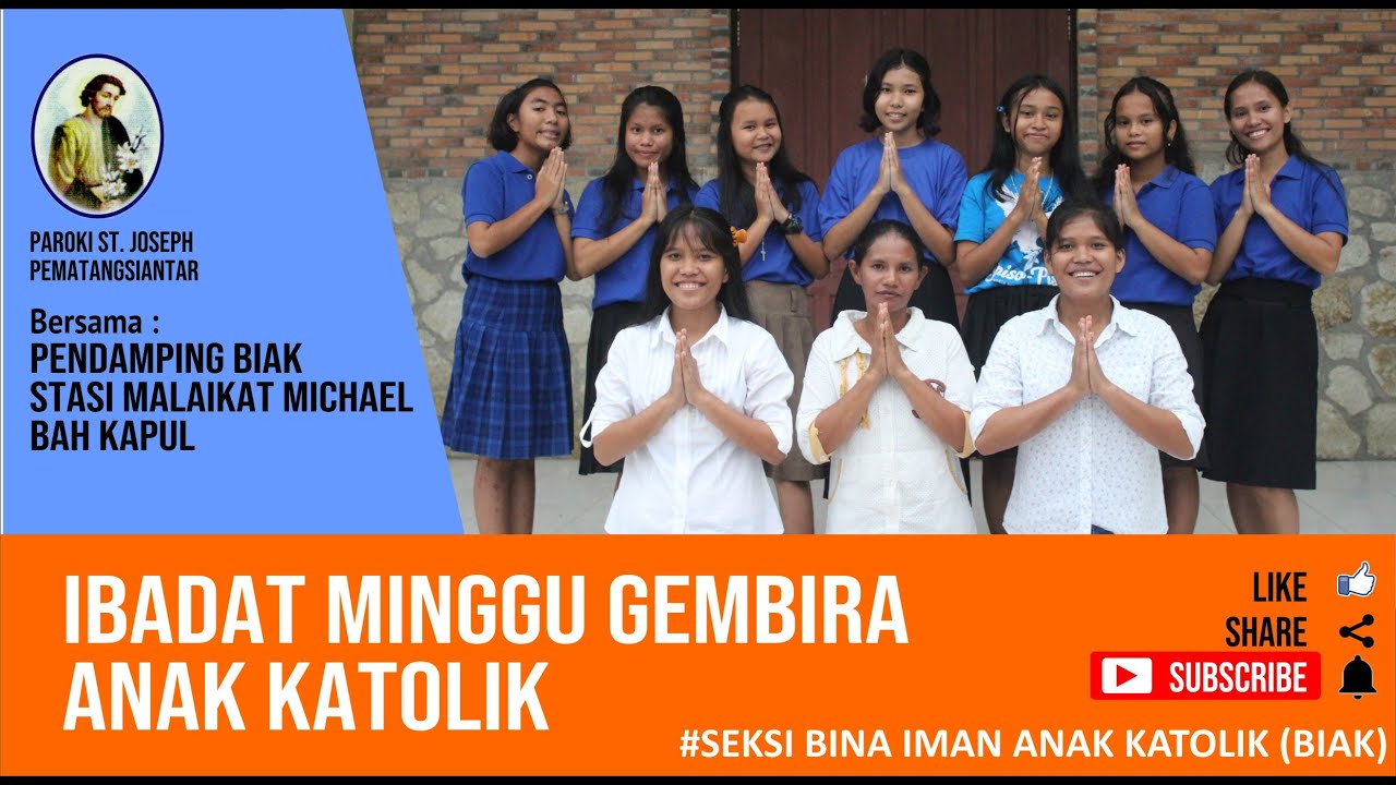 IBADAT MINGGU GEMBIRA ANAK KATOLIK EDISI 11 APRIL 2021