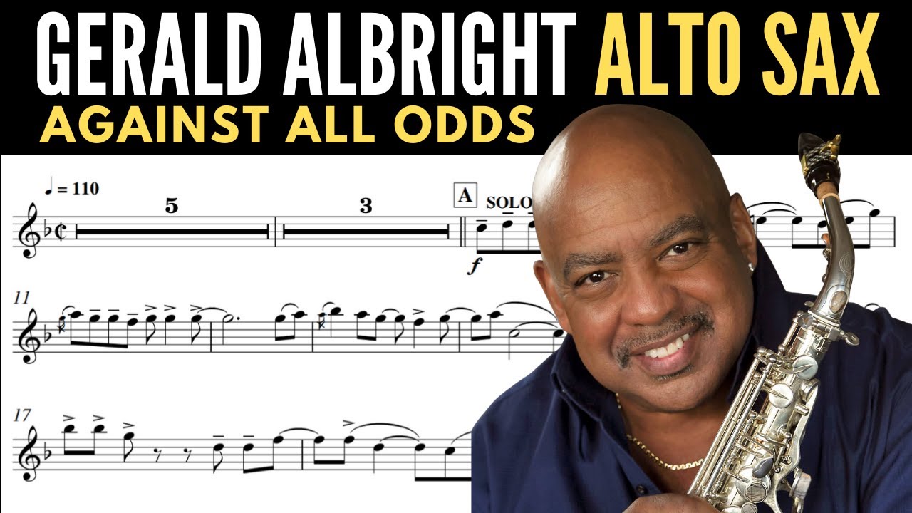 GERALD ALBRIGHT [Against All Odds] PHIL COLLINS [alto sax transcription]