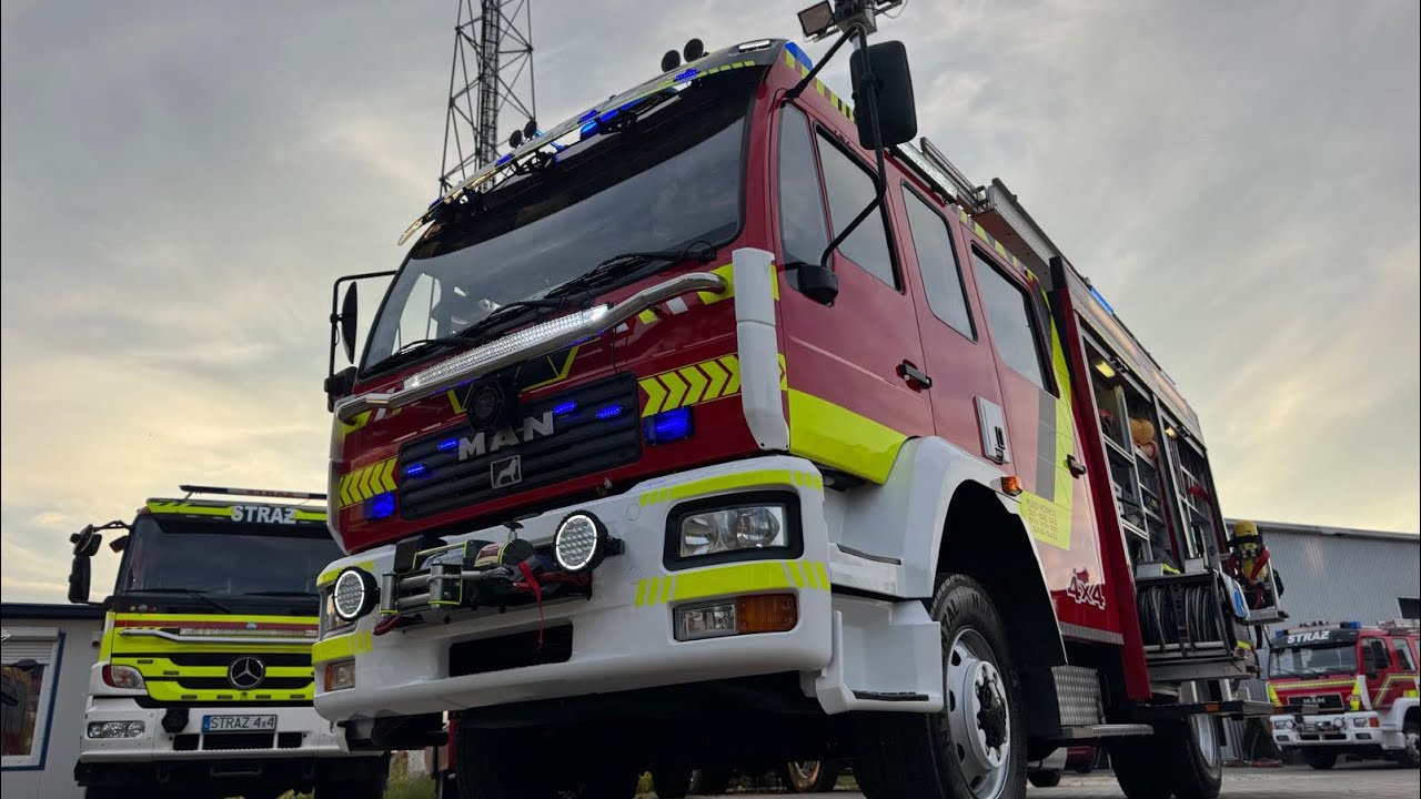 STRAŻ MAN L80 4x4 GBA średni Pojazd pożarniczy terenowy uterenowiony