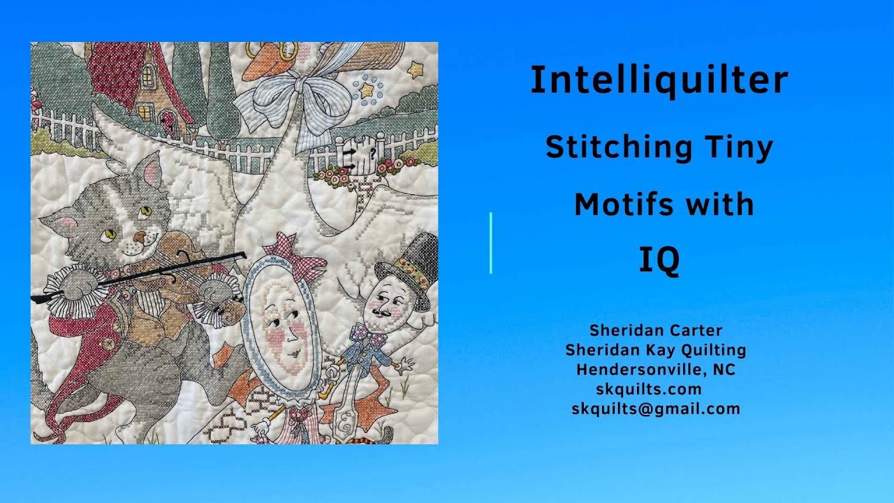 Tiny Motifs Quilted with Intelliquilter