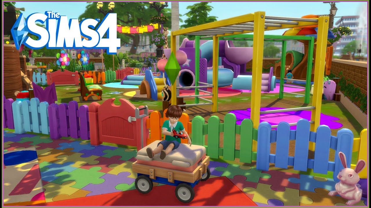KID'S PLAYGROUND // Sims 4 Newcrest Community Lot Speed Build //NO CC