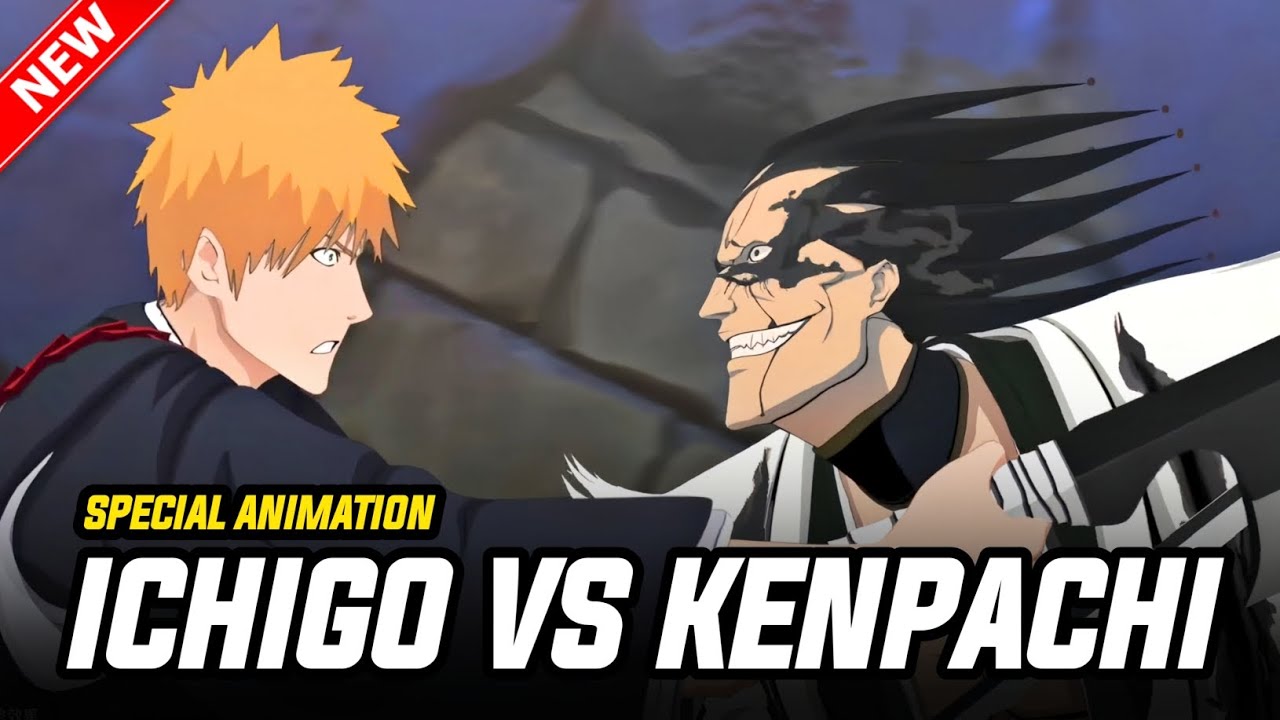 🔥 Особая анимация игры Ичиго против Кенпачи • Bleach Soul Resonance Mobile