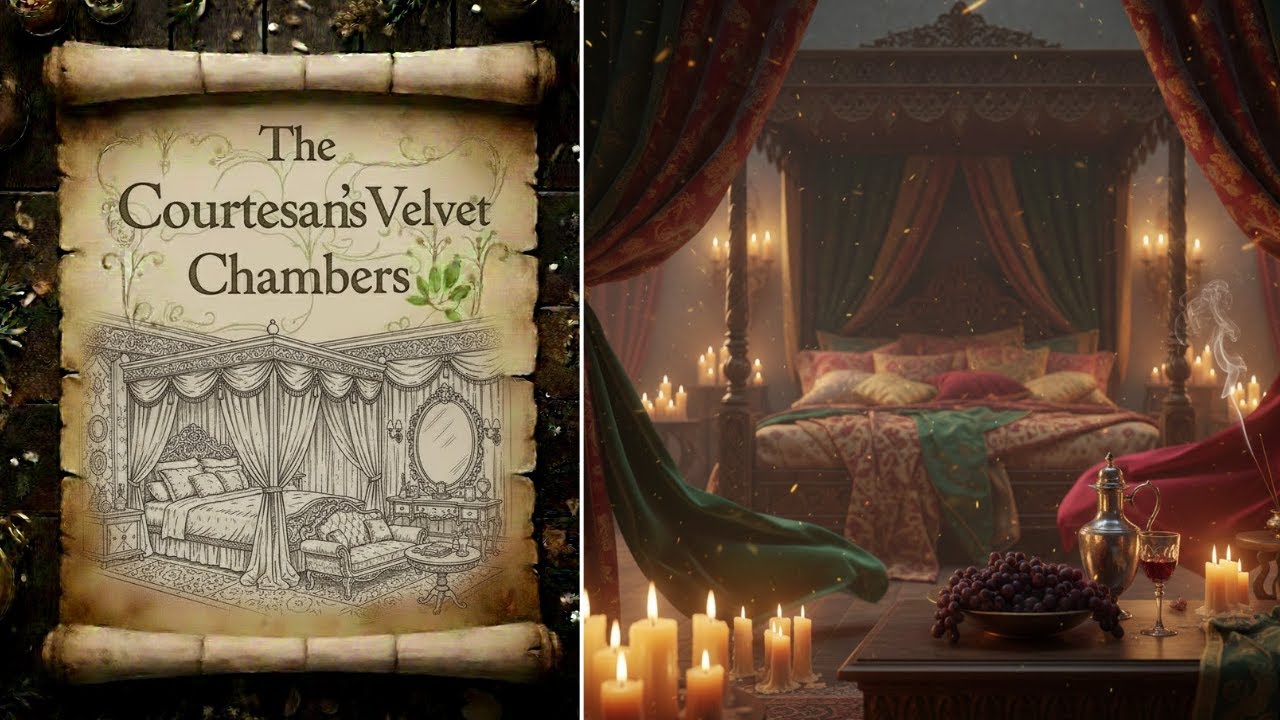 The Courtesan’s Velvet Chambers 🍷Medieval Lute & Silk Ambience | 1 Hour Fantasy Music for Relaxation