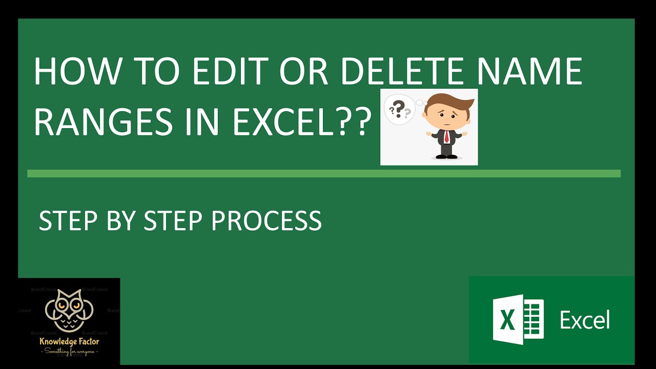 Session112 - How to Edit Or Delete Name Ranges in MS Excel??
