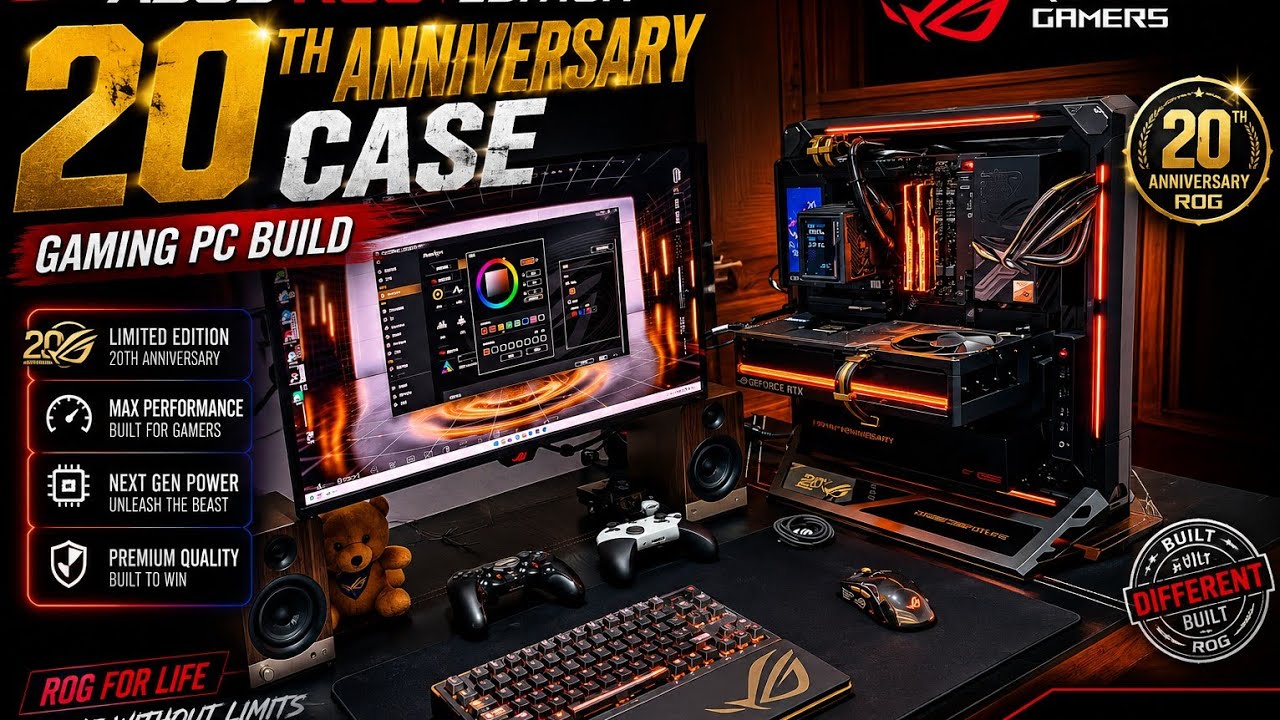 Сборка игрового ПК в корпусе Asus ROG 20th Anniversary Edition😱🗿💀#ASUSROG #распаковкатехники