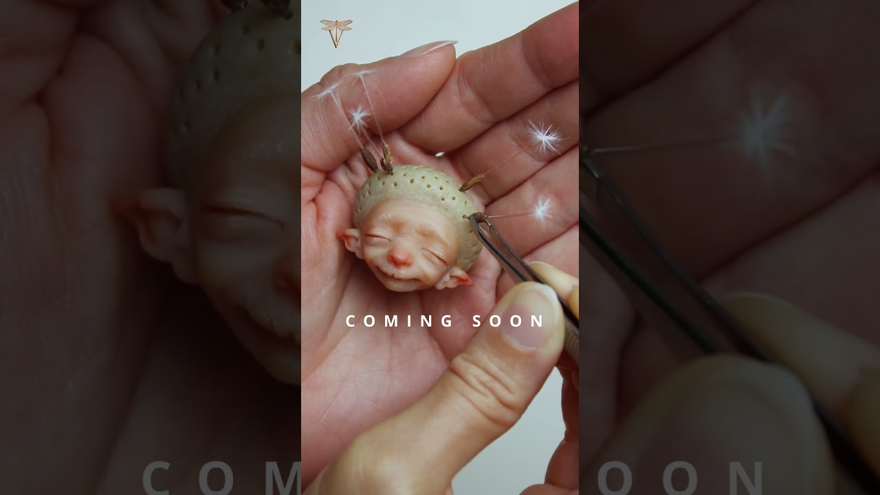 Dandelion fairies | Handmade art doll process | WIP preview