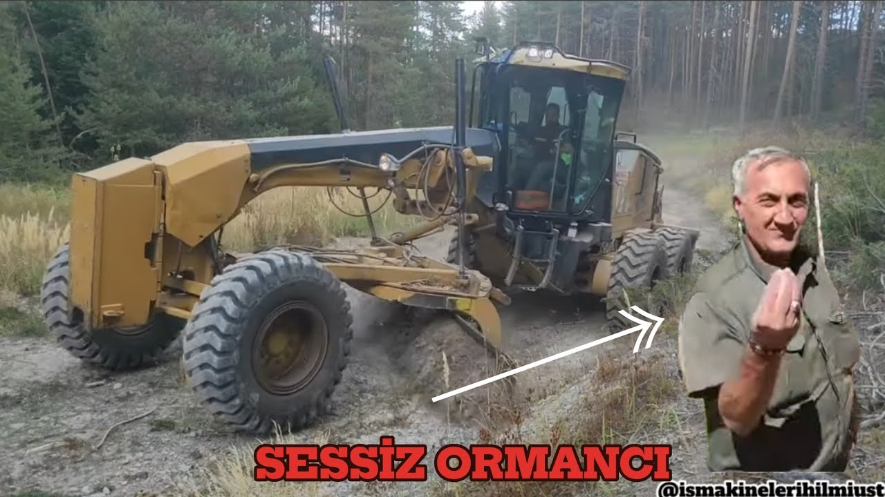CAT 140M GREYDER ile ORMANLARIN YOL ONARIMI NASIL YAPILIR, GREYDER NASİL KULLANILIR, KEPÇE VİDEOLARI