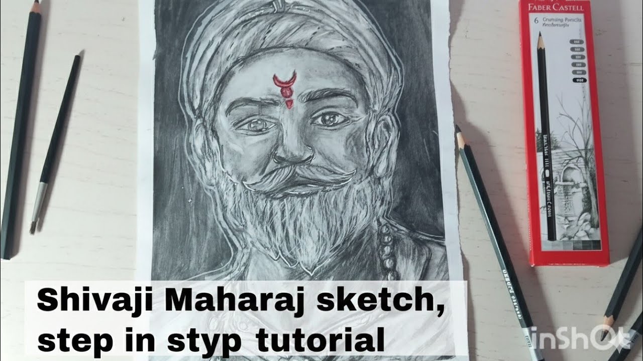 🎨🧑🏻‍🎨Chhatrapati Shivaji Maharaj sketch,⚔️⚔️  #shorts #drawing #art #sketch #tutorial 