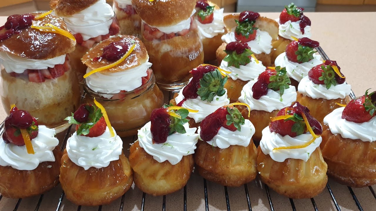 מתכון לסברינה-בבה או רום.                baba au rhum.