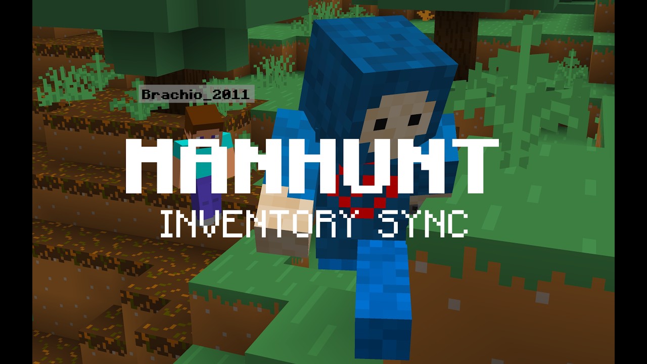 Minecraft MANHUNT But Our Inventories Are SHARED