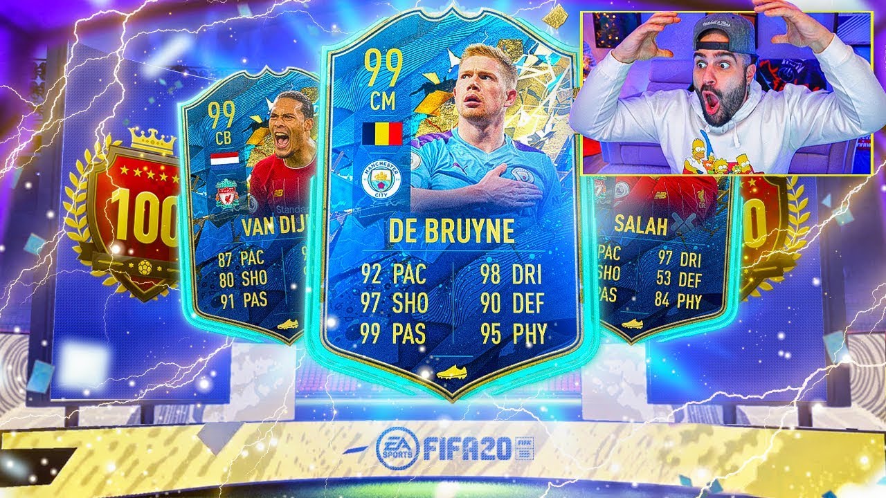 OMG!! MY BEST TOP 100 REWARDS EVER! 11 PL TOTS PACK FIFA 20 Ultimate Team