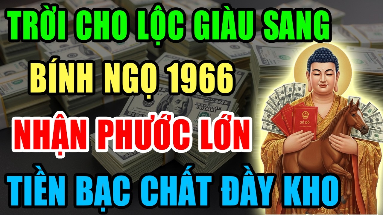 Trời Cho Lộc Giàu Sang, Bính Ngọ 1966 Nhận Phước Lớn, Tiền Bạc Kéo Về Ầm Ầm Nếu Có 9 Dấu Hiệu Này
