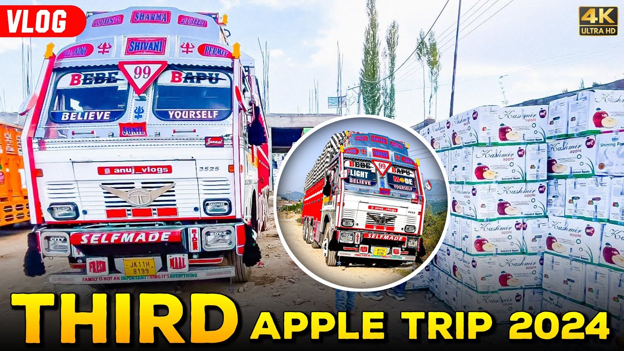 Kashmir Sa Apple Load Ho Gya Rath Ka 3 Baja Nikal Gya New Trip Ka lya| Going To🤔 || Bouth Jyda Thand