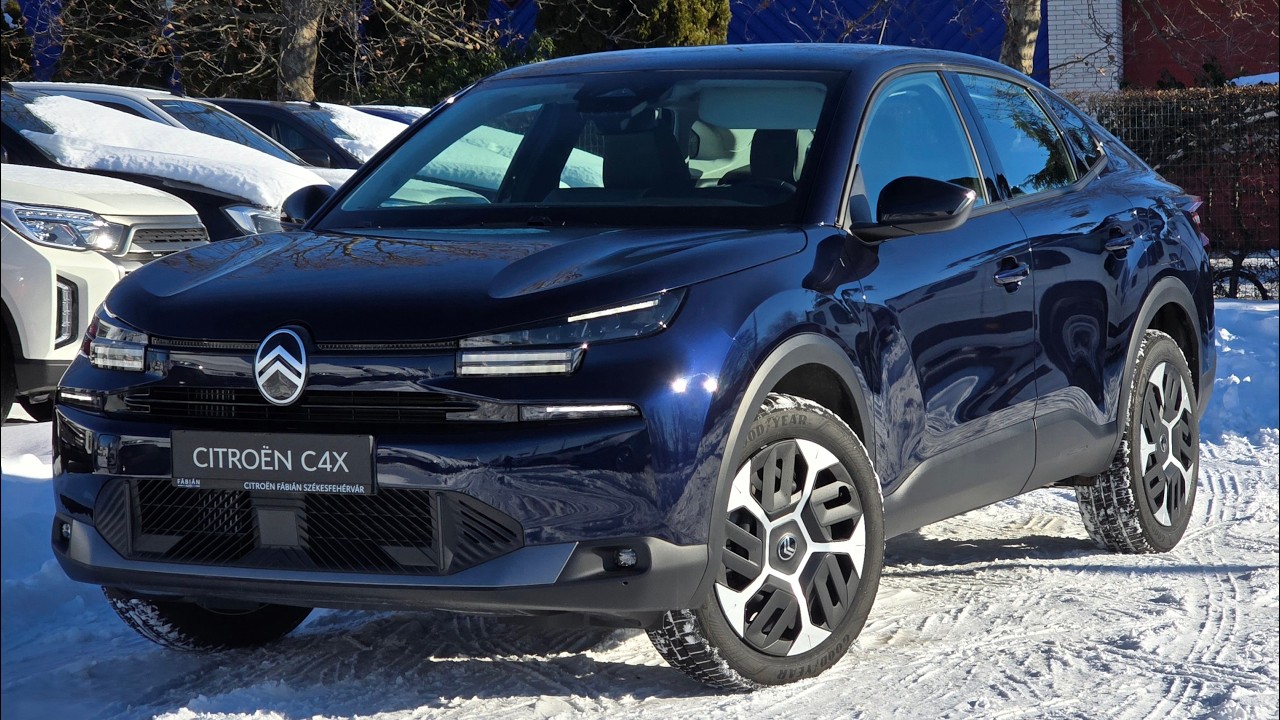 NEW 2026 Facelift Citroën C4 X PLUS Hybrid 145 1.2 48V e-DCS6 Eclipse Blue