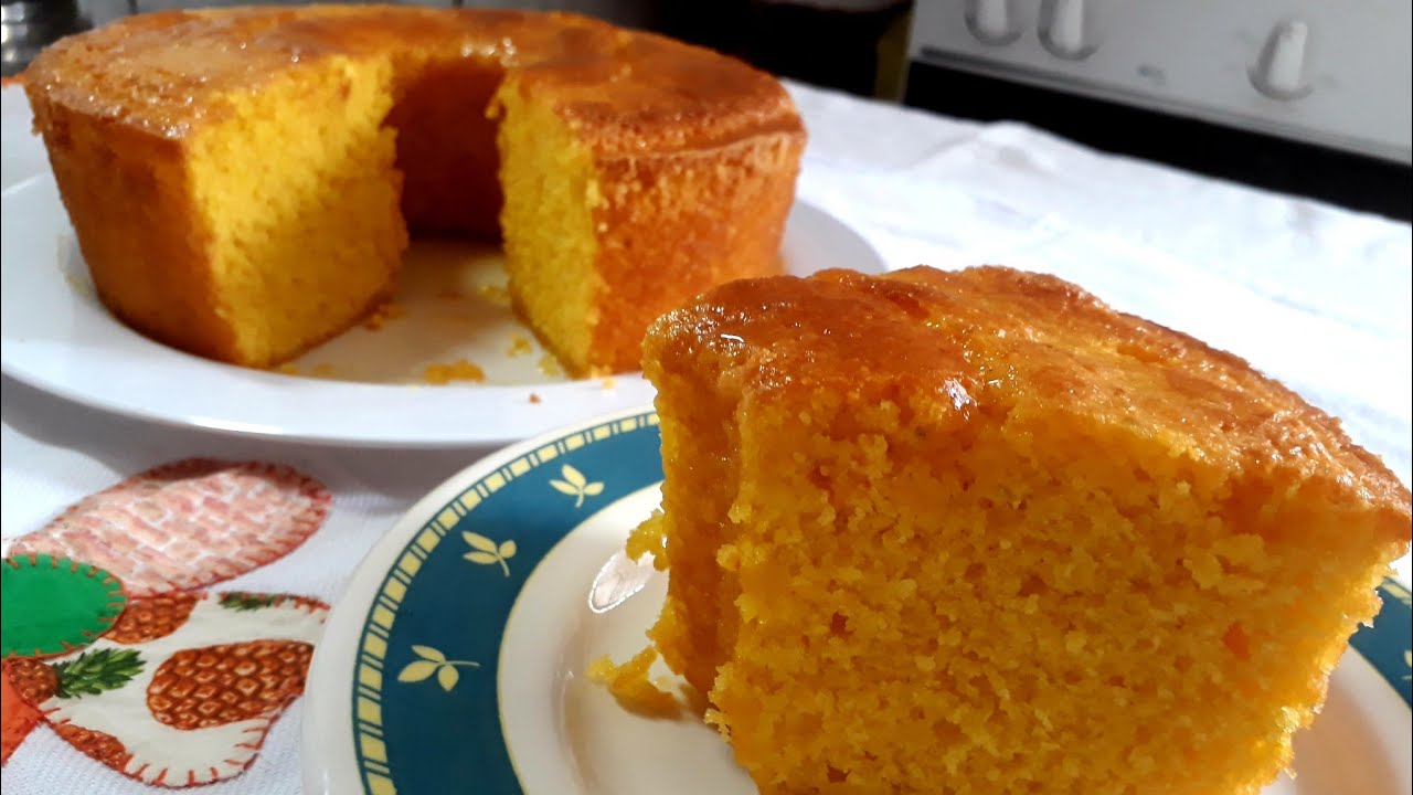 BOLO DE LARANJA COM CENOURA SUPER FOFINHO