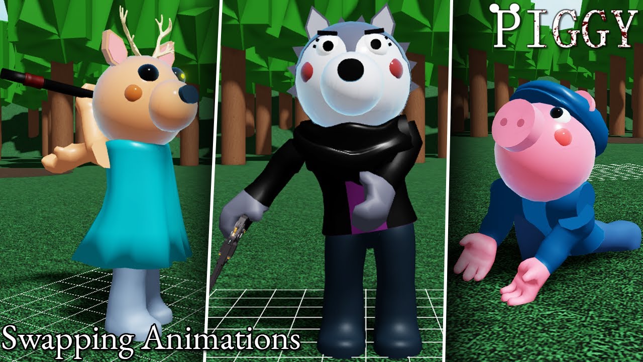 АНИМАЦИИ ПЕРСОНАЖЕЙ ДЛЯ ЧИСТКИ И ОБМЕНА НИТКОЙ ОТ ROBLOX PIGGY WILLOW!!