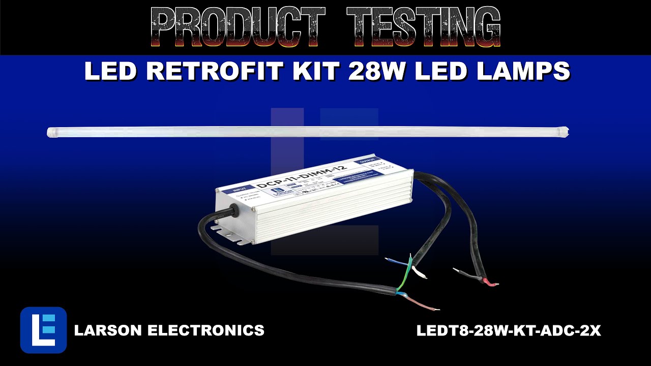 LED Retrofit Kit - (2) 28W LED Lamps, (1) DALI Dimmable PS - 120-277V