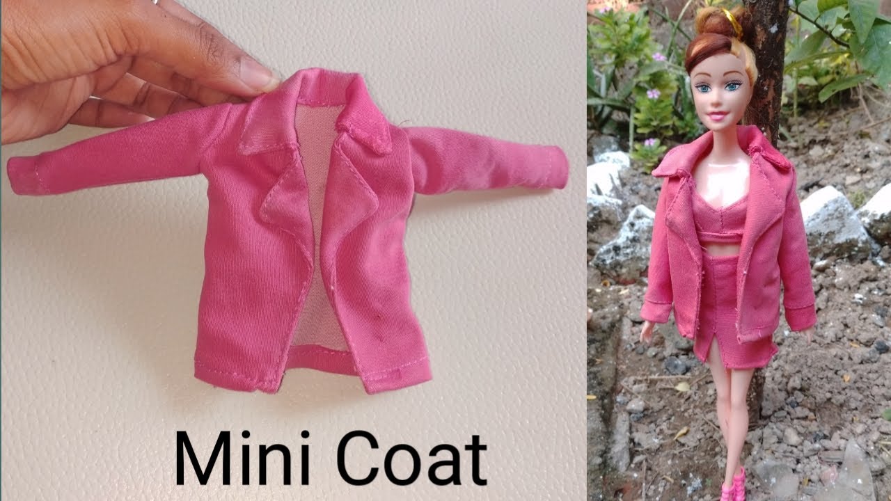 Making Beautiful Doll outfit | Doll mini Coat | D Creating