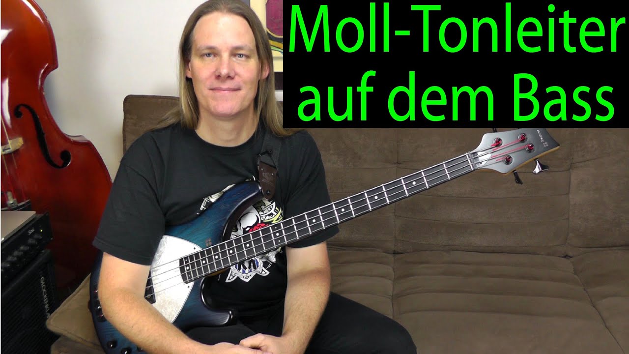 Moll-Tonleiter auf dem E-Bass (Fingersatz, Basslinien, Solo-Improvisation)