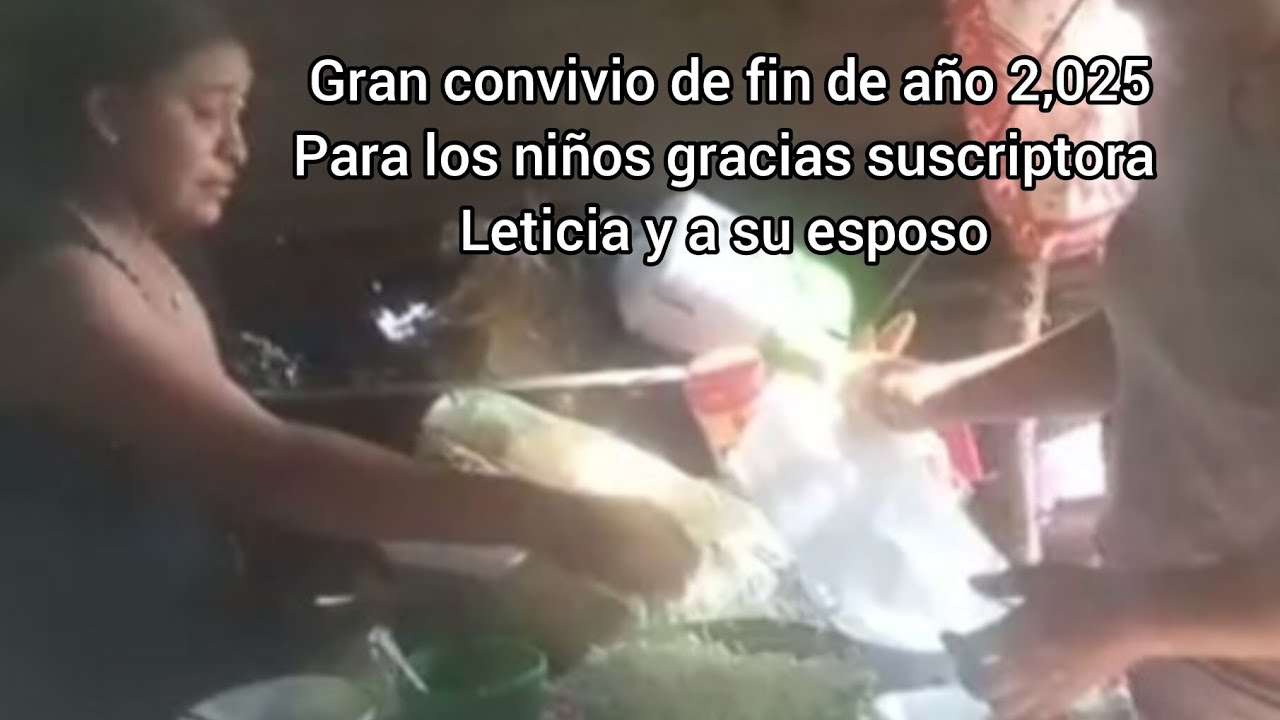 Gran convivio de fin de año para los niños gracias suscriptora Leticia y a su esposo