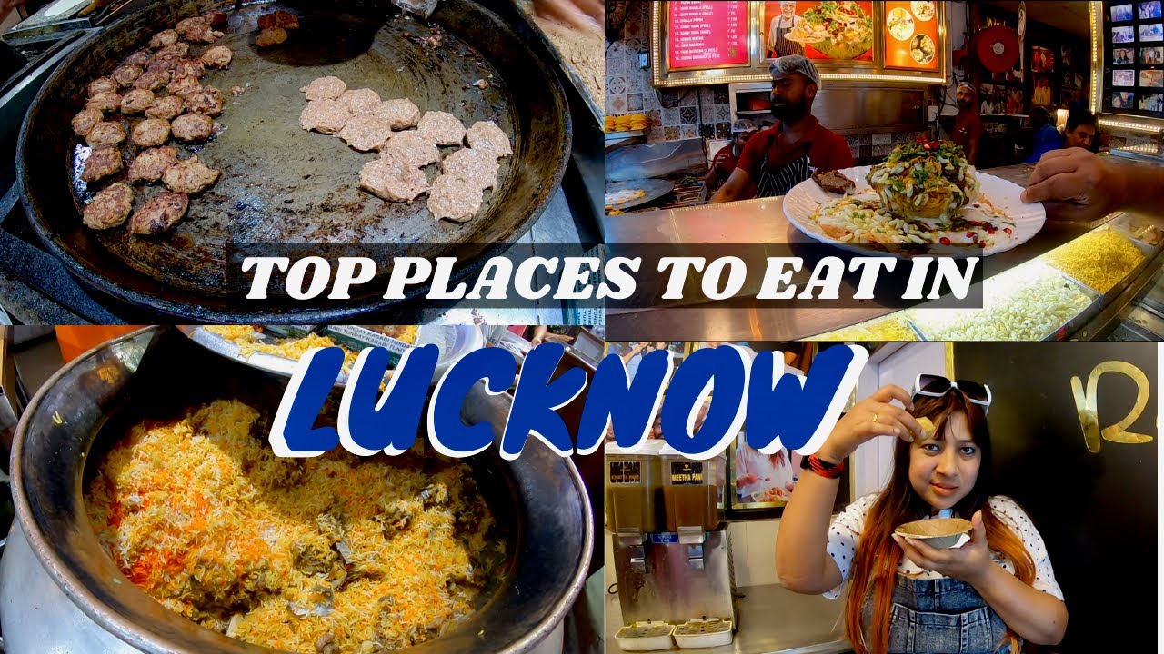 LUCKNOW  STREET FOOD VLOG || Top Places to eat in Lucknow 2024 ||Lucknow food vlog