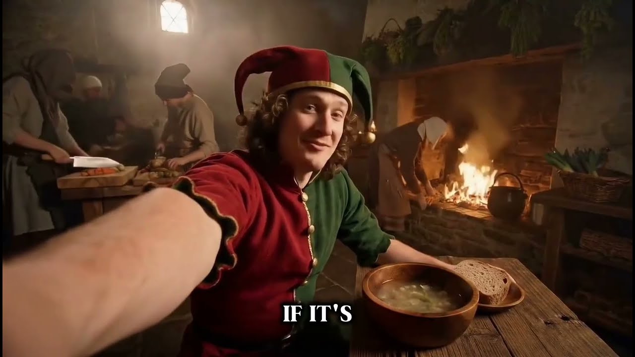 AI shows what a Medieval Jester's life was like