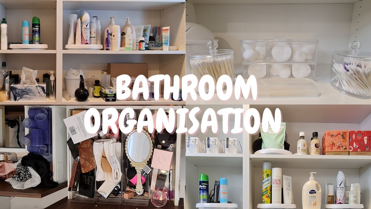 BATHROOM ORGANISATION | ORGANISE & DECLUTTER | CLEANWITH ME