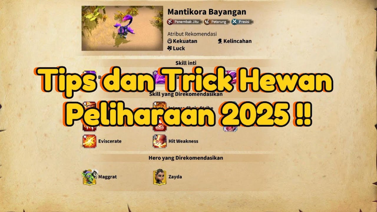 Tips dan Trick Hewan Peliharaan 2025 !!! || Call of Dragons Indonesia