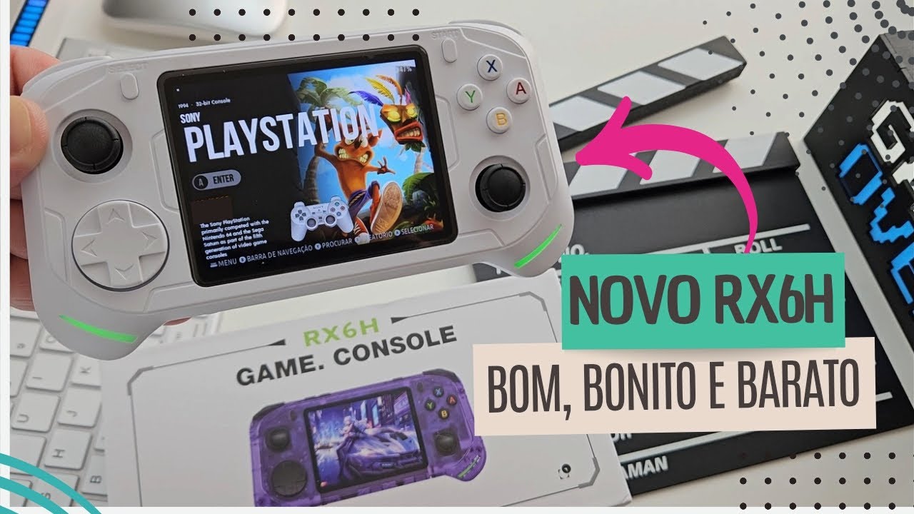 NOVO RX6H &Eacute; O Melhor Console Port&aacute;til Com RK3326? Melhor que o R36S?
