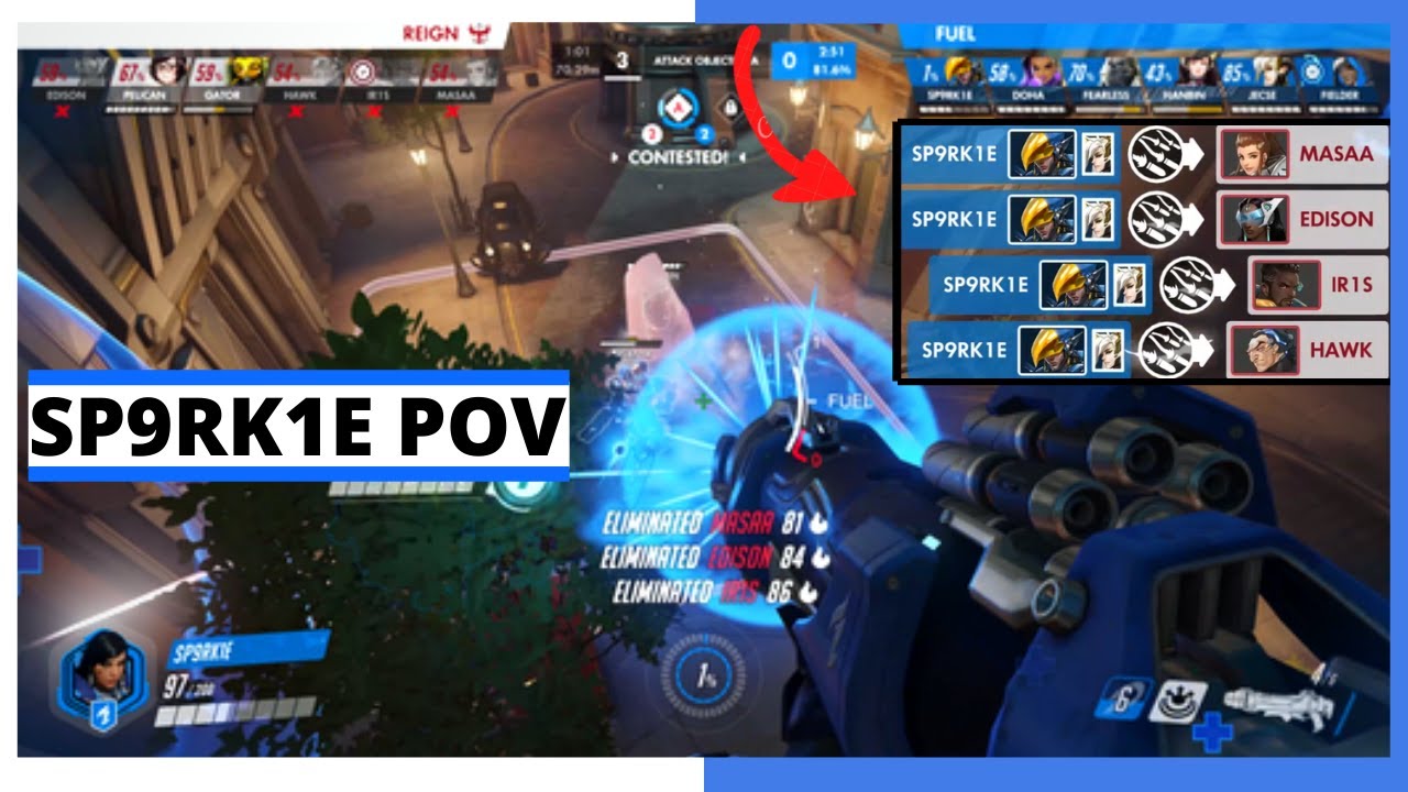 SP9RK1E PHARAH & DOOMIFST POV | Losers Semi-Final - Fuel vs Reign | Summer Showdown 2021