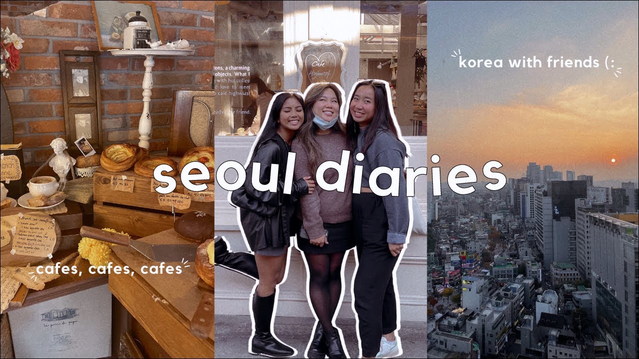 seoul diaries ☕️ korea with friends, hybe insight, shopping in hongdae