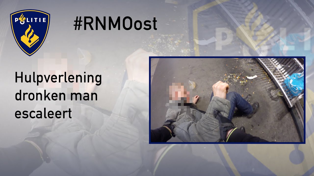 Politie #PRO247 Hulpverlening dronken man escaleert