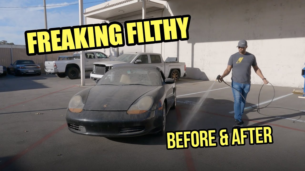 The Busted 986 Porsche Boxster Gets A Wash Before Teardown