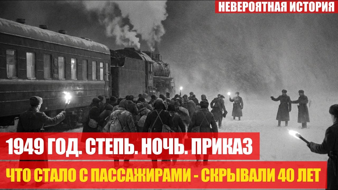 ПАССАЖИРСКИЙ ПОЕЗД ОСТАНОВИЛИ В СТЕПИ В 1949: Всех ВЫСАДИЛИ &mdash; НИКТО НЕ ВЕРНУЛСЯ В ТОТ ГОРОД